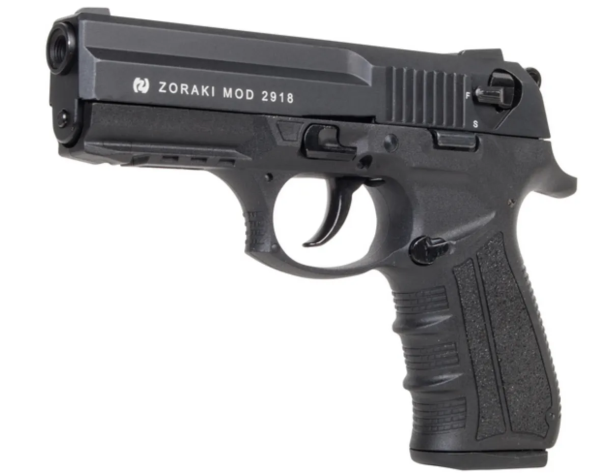 Zoraki 2918 Black 9mm P.A.K  Gas-Signal